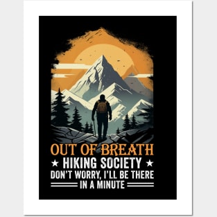 Out Of Breath Hiking Society Posters and Art